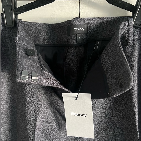 THEORY Izelle P wool pants, size 8, Navy Gray color, NWT - Picture 5 of 8